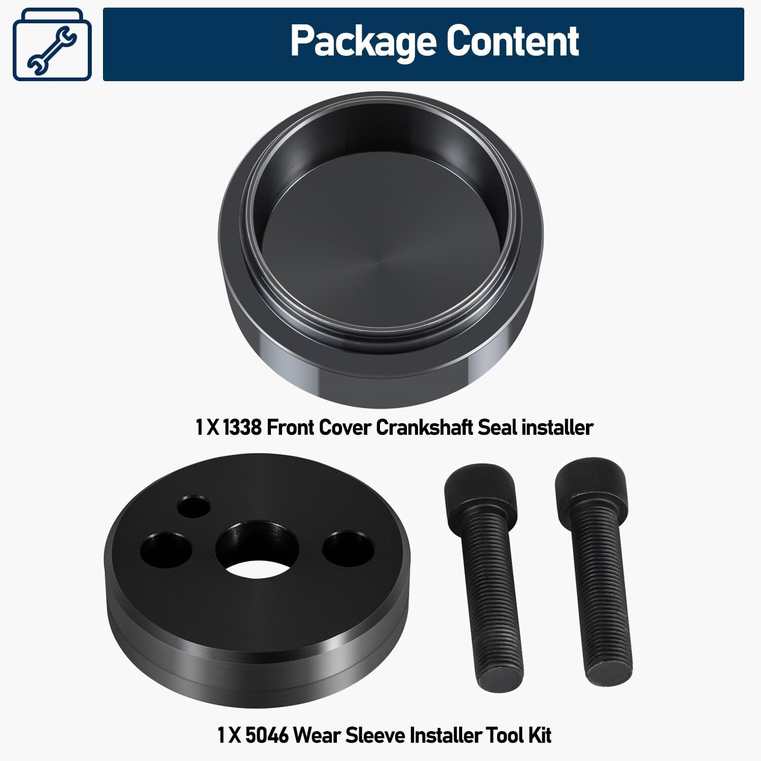 1338 Front Cover Crankshaft Seal & 5046 Wear Sleeve Installer for Cummins 3.9L