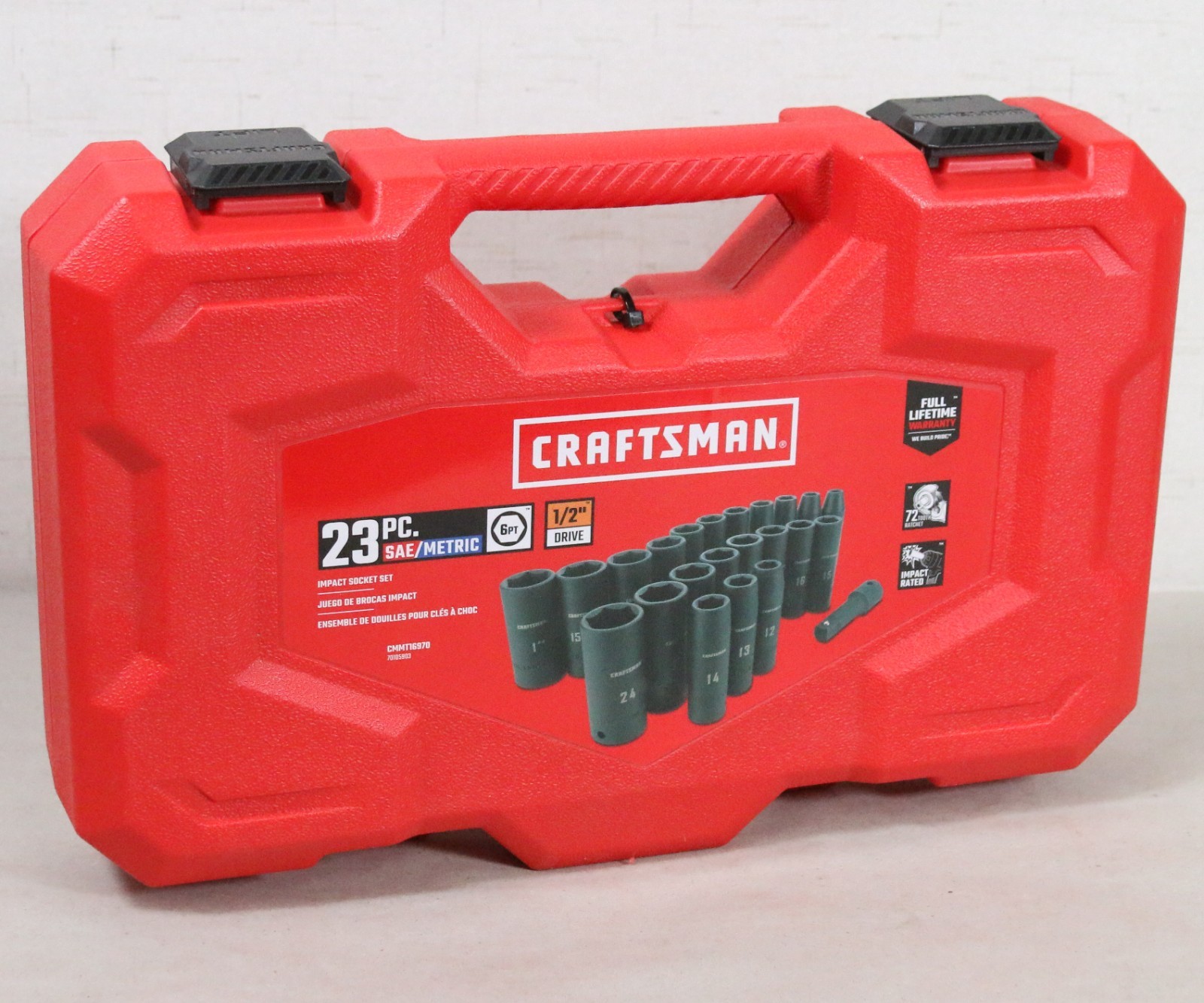 NEW CRAFTSMAN Deep Impact Socket Set SAE 1/2-Inch 23 Pieces (CMMT16970)