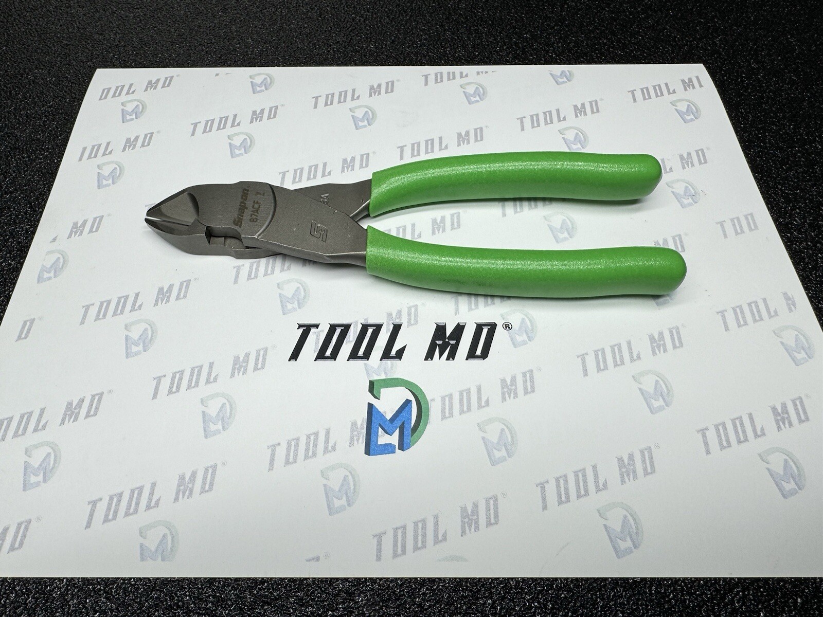 Snap-on Tools USA NEW GREEN Soft Grip 7″ VectorEdge Diagonal Cutter 87ACF