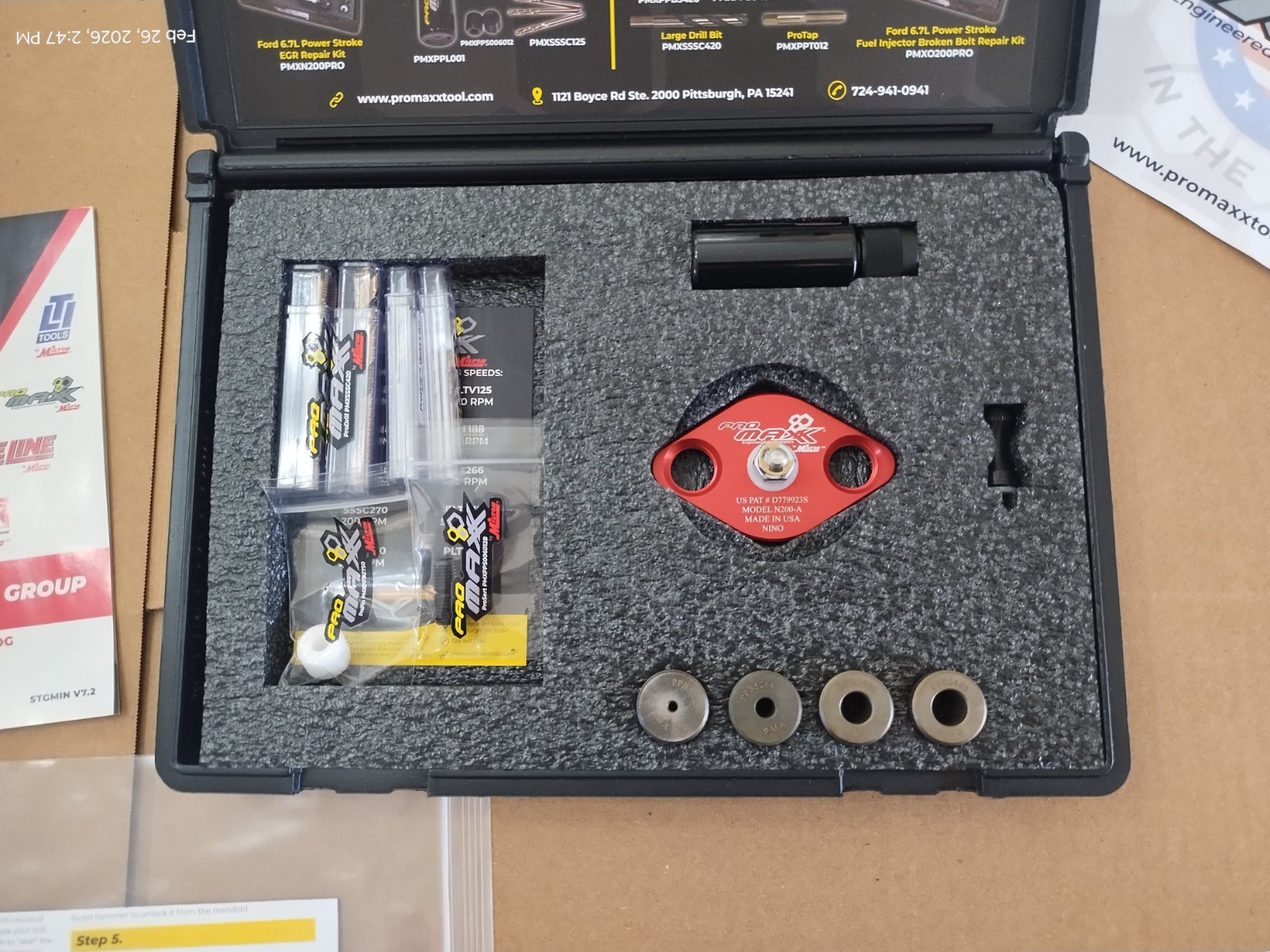 ProMAXX Tool Power Stroke 6.7L EGR Bolt Repair & Fuel Injector Puller Kit