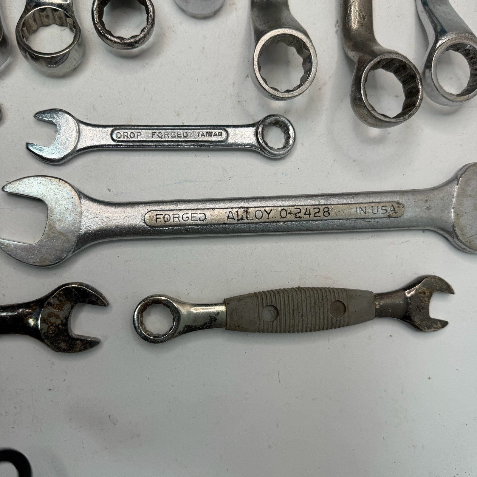 Wrench Lot 23 Piece Mixed Name Set Craftsman Proto S-K Some Made in USA