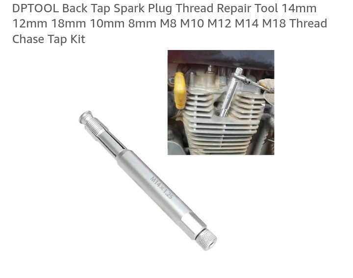 Spark Plug Thread Repair Tool Kit 14mm 12mm 18mm 10mm 8mm M8 M10 M12 M14 M18