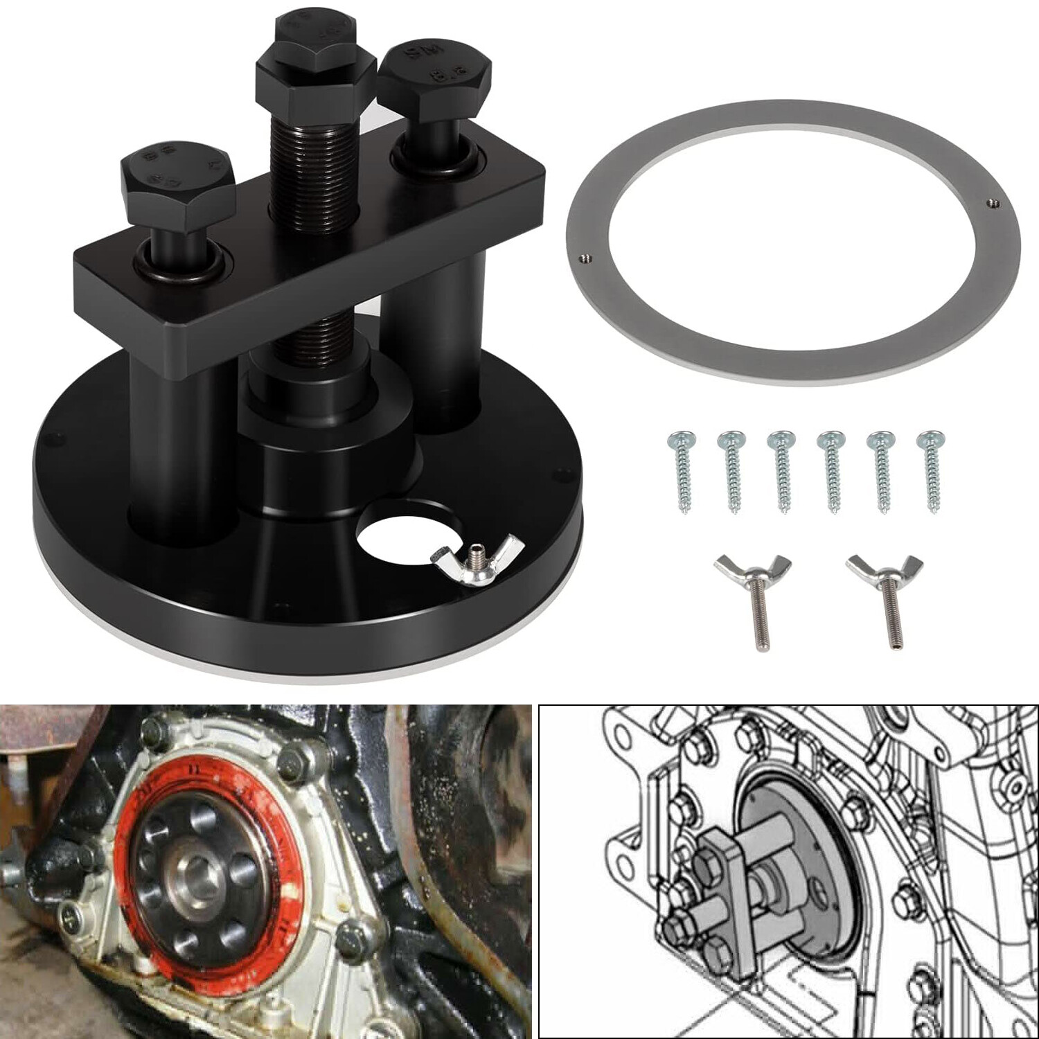 W541589023300 Front Crankshaft Oil Seal Remover Installer for Detroit DD13,DD15