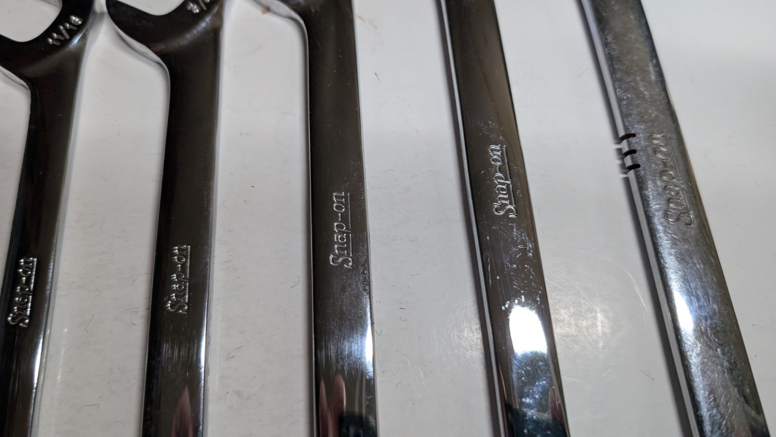 SNAP ON TOOLS 10PC 6-POINT SAE 4 WAY ANGLE OPEN-END WRENCH SET 3/8 – 15/16 USA