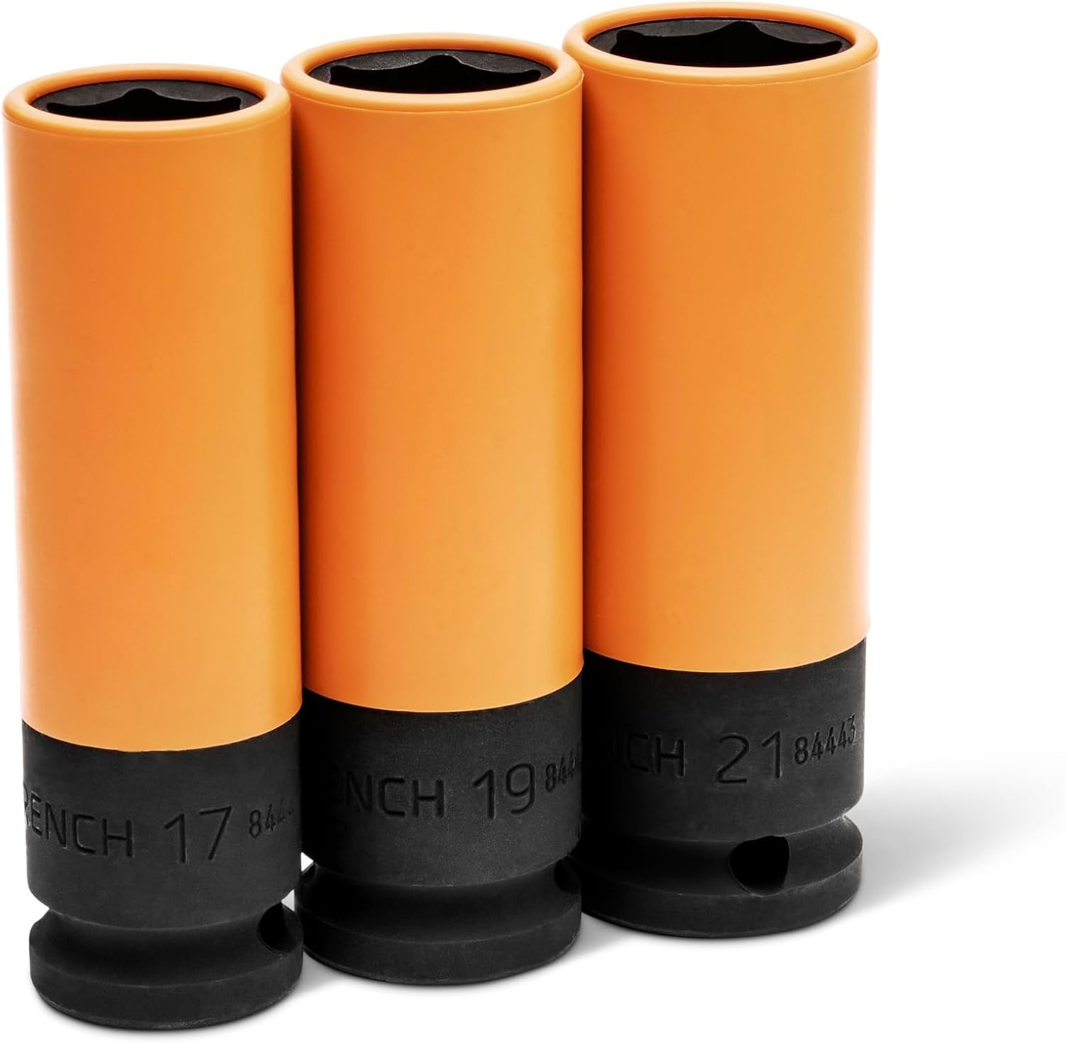 3 Piece 1/2″ Drive High-Strength Wheel Protector Impact Metric Socket Set | 8…