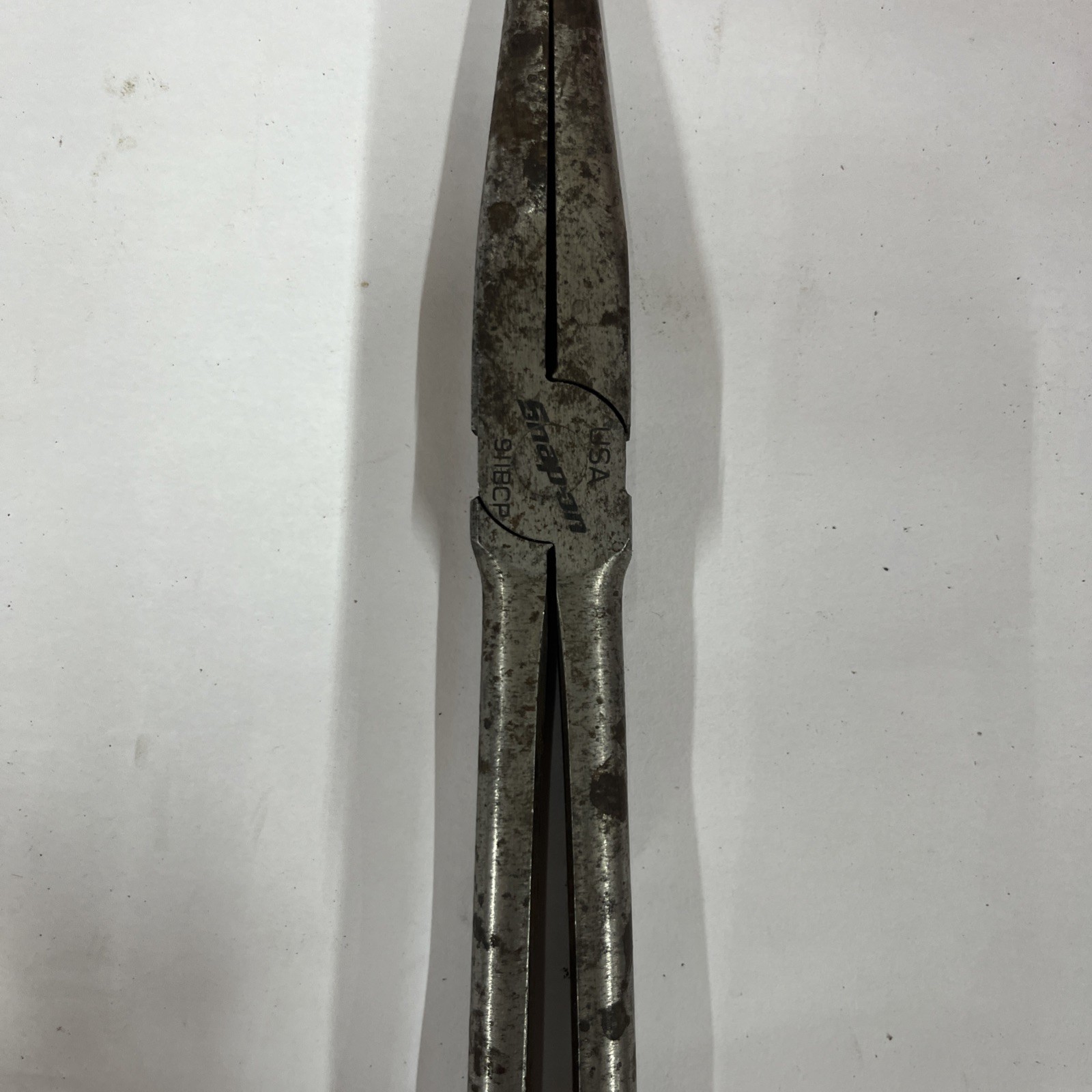Snap On 911BCP 11″ Red Rubber Handle Needle Nose Pliers USA BIN OBO