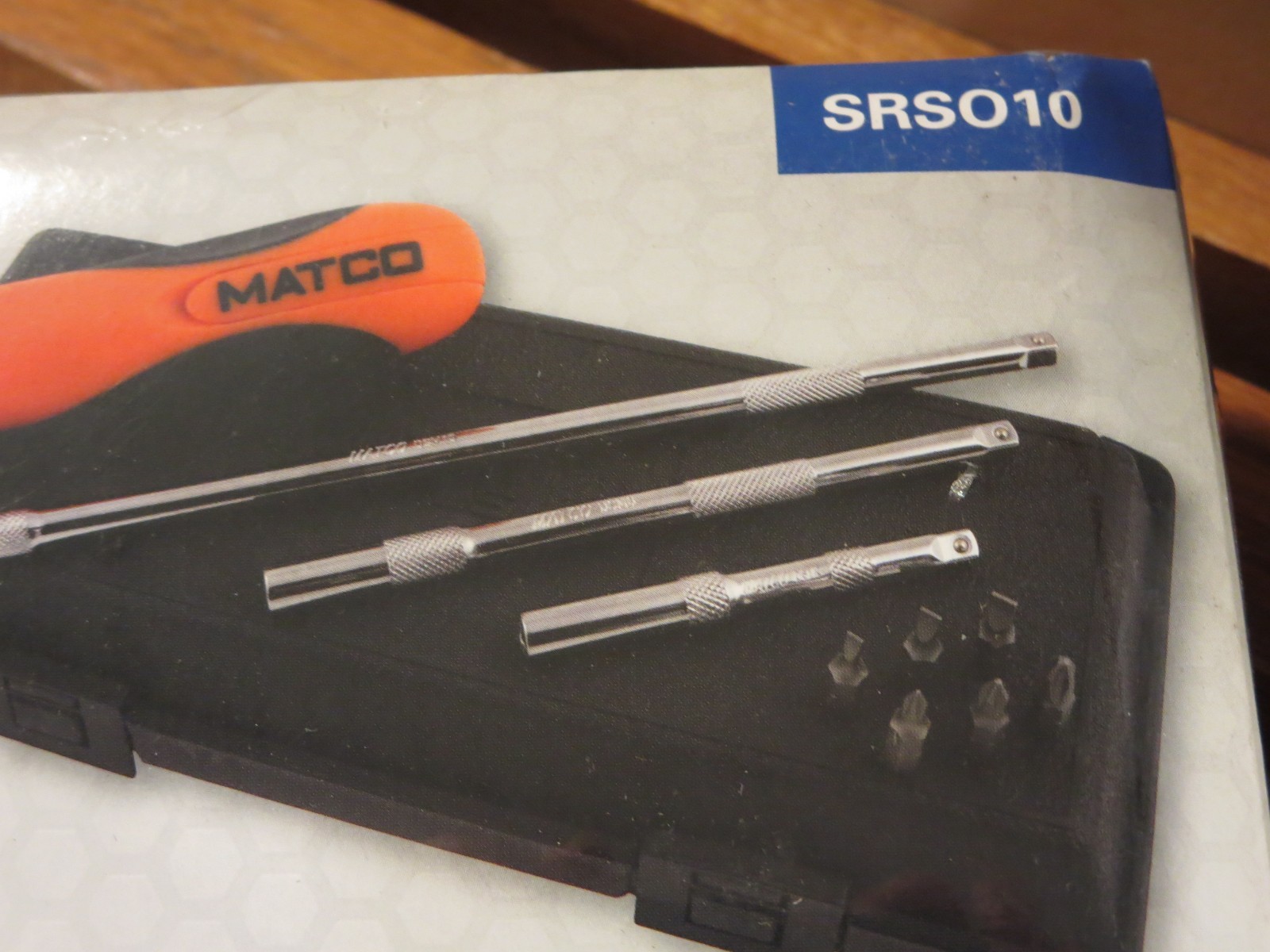 Matco 10pc. Ratcheting Screwdriver Set SRS010 with form fit Case , New