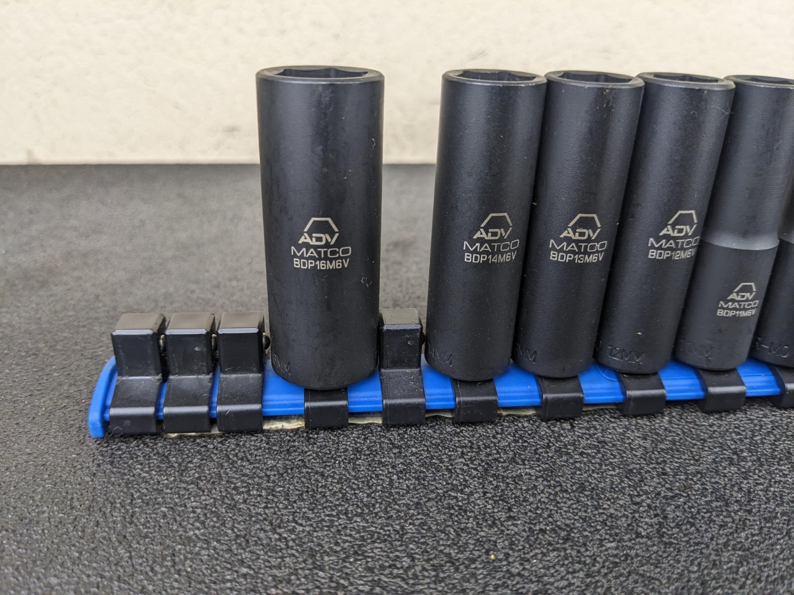 #bp109 Matco Tools NEW 3/8″ DRIVE METRIC 6 Pt DEEP IMPACT SOCKET SET