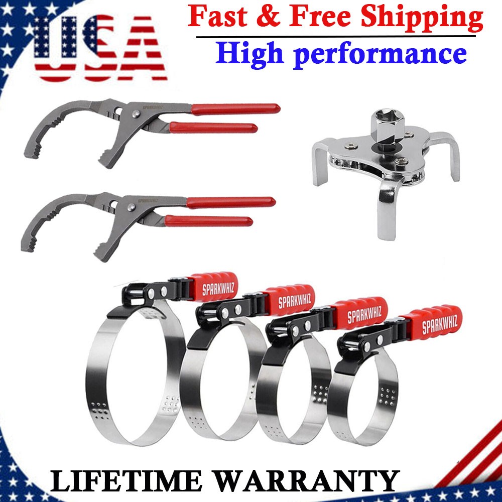 Oil Filter Wrench Set,Oil Filter Removal Tool 2-3/4″-5-1/4″, 9″ 12″ Filter Plier