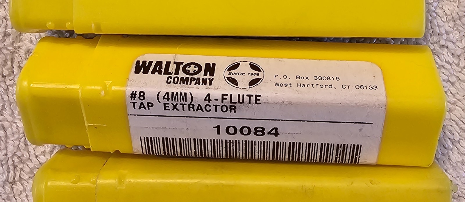 LOT OF 5 WALTON TAP EXTRACTORS #4(3mm), #6(3.4mm), #8(4mm), #10(5mm), 1/4”(6mm)