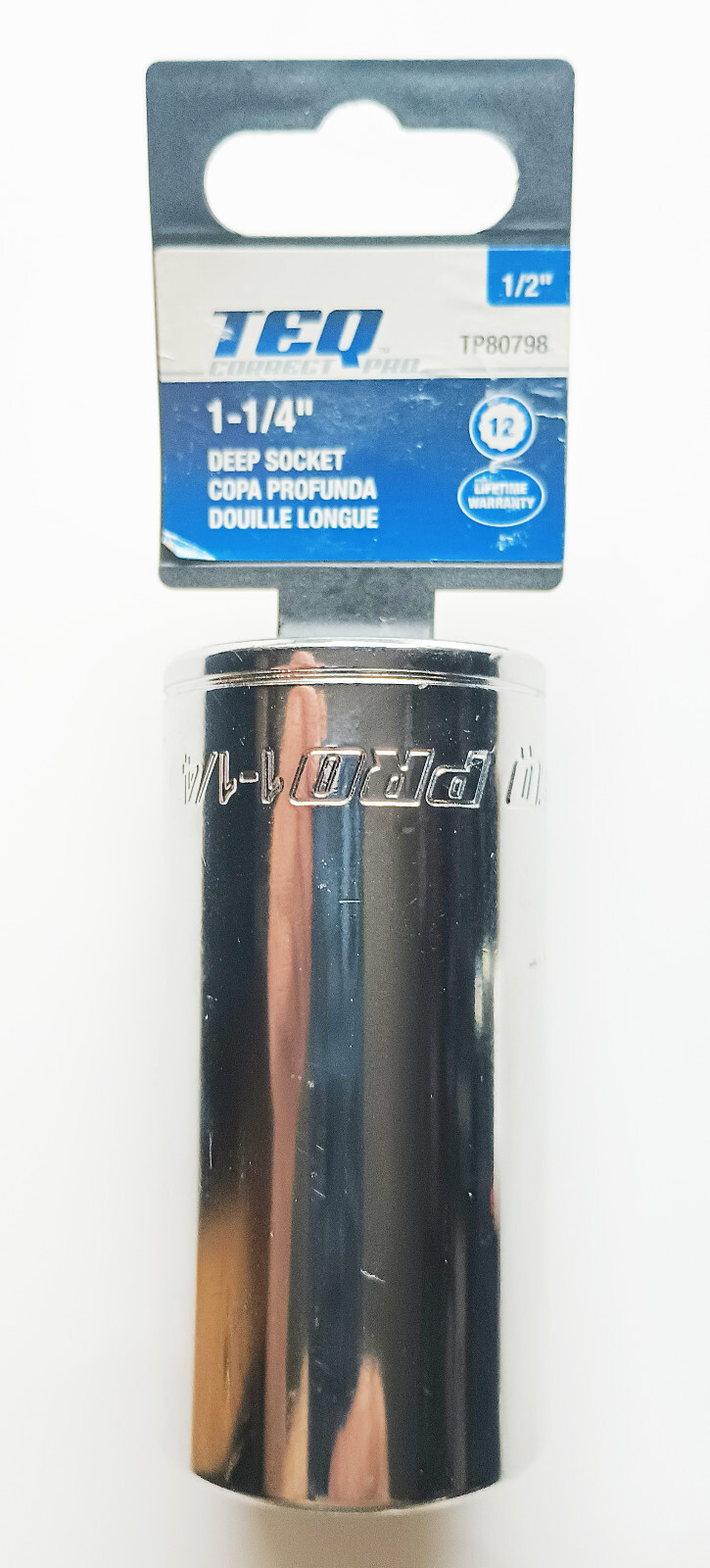 TEQ Correct PRO 1-1/4″ – 1/2″ Drive DEEP 12pt Point Socket