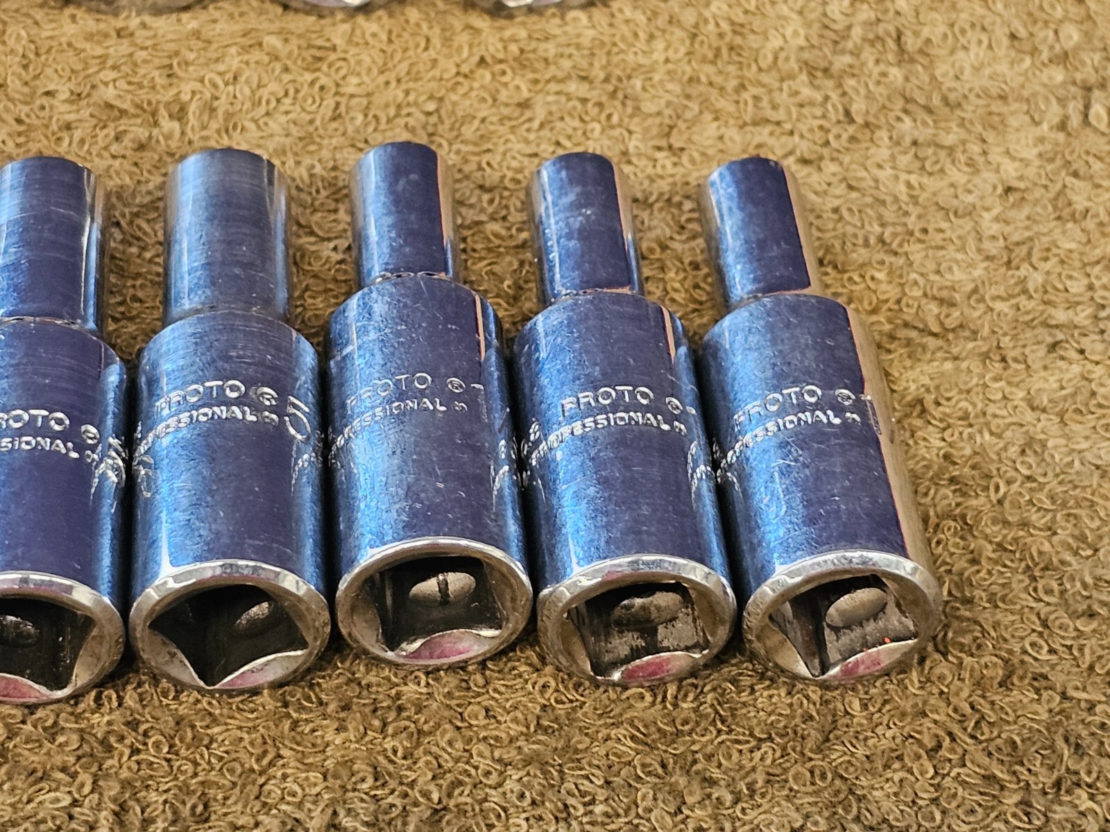 21 Proto Professional Deep Well Long Socket 3/8″ Drive Set Sae 7/8″ 1/4″ 5024H