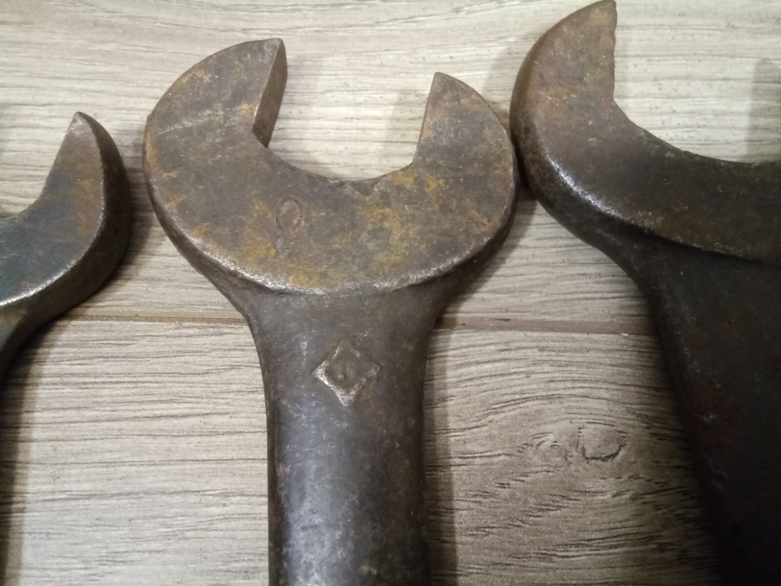 7 LARGE VINTAGE DOUBLE OPEN ENDED SPANNER WRENCHES BILLINGS, FAIRMOUNT, OTHERS