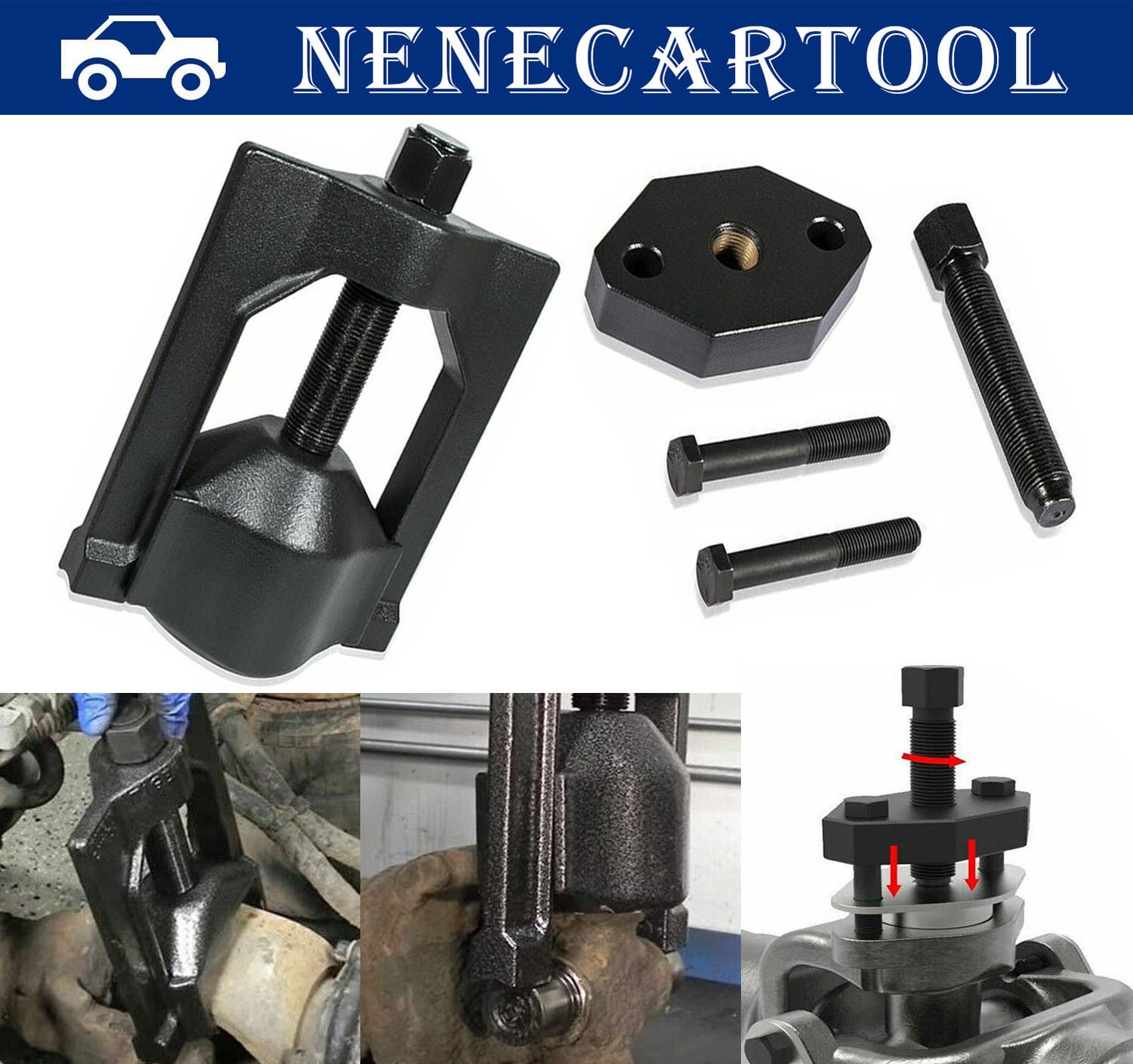 For Heavy-Duty Truck 10102 U-Joint Puller & 5192 Bearing Cup Installer Tool Set