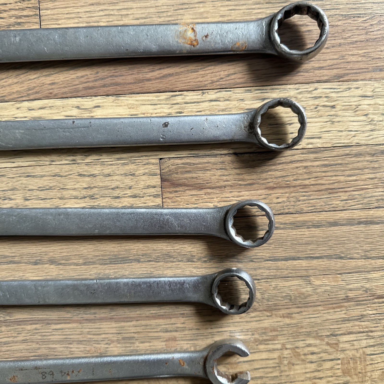 Challenger Proto SAE 8pc Combination End Wrench Set USA 1 15/16 7/8 13/16 3/4 +