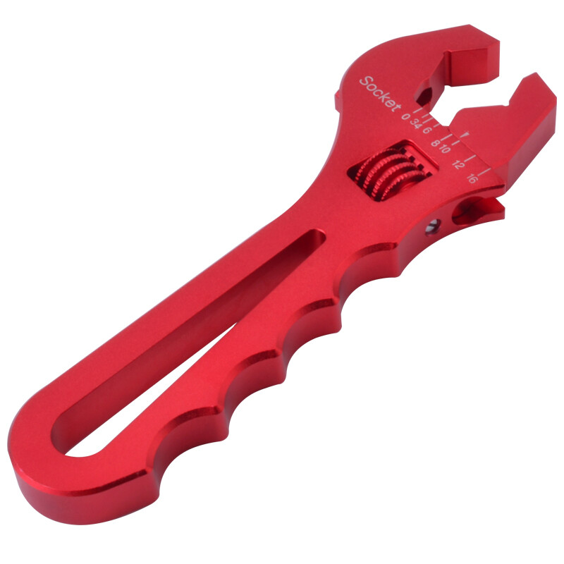 3AN-16AN Adjustable Wrench Red Aluminum Tool Spanner for Hose End Fitting