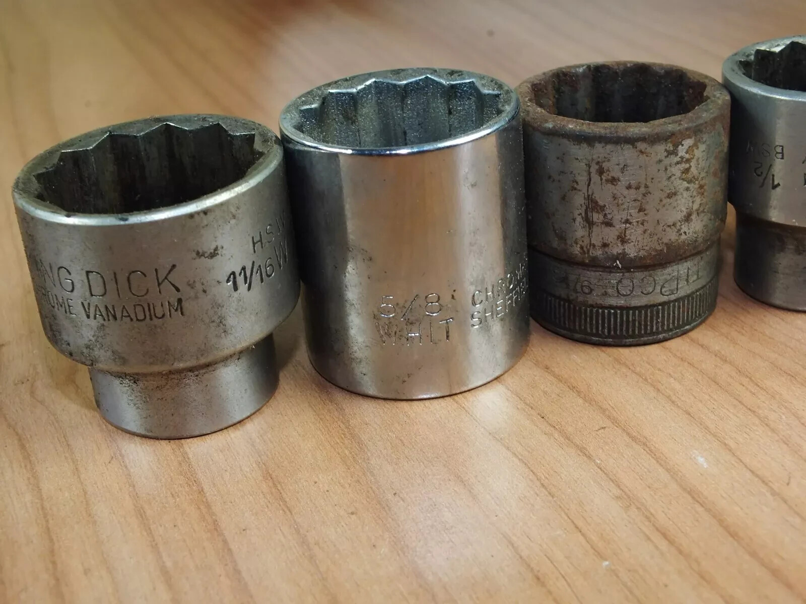 King Dick, Elora, Tipco, Belzer Assorted Socket 1/2″ Imperial NOT China