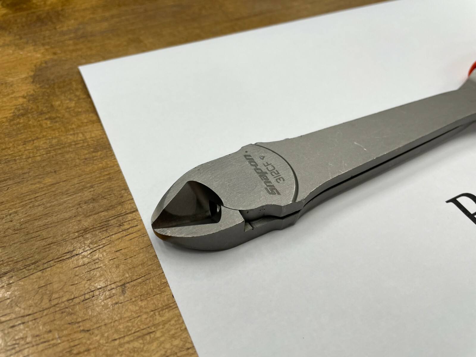 Snap-On Tools USA NEW ORANGE 11″ VectorEdge Heavy Duty Diagonal Cutters 312CFO