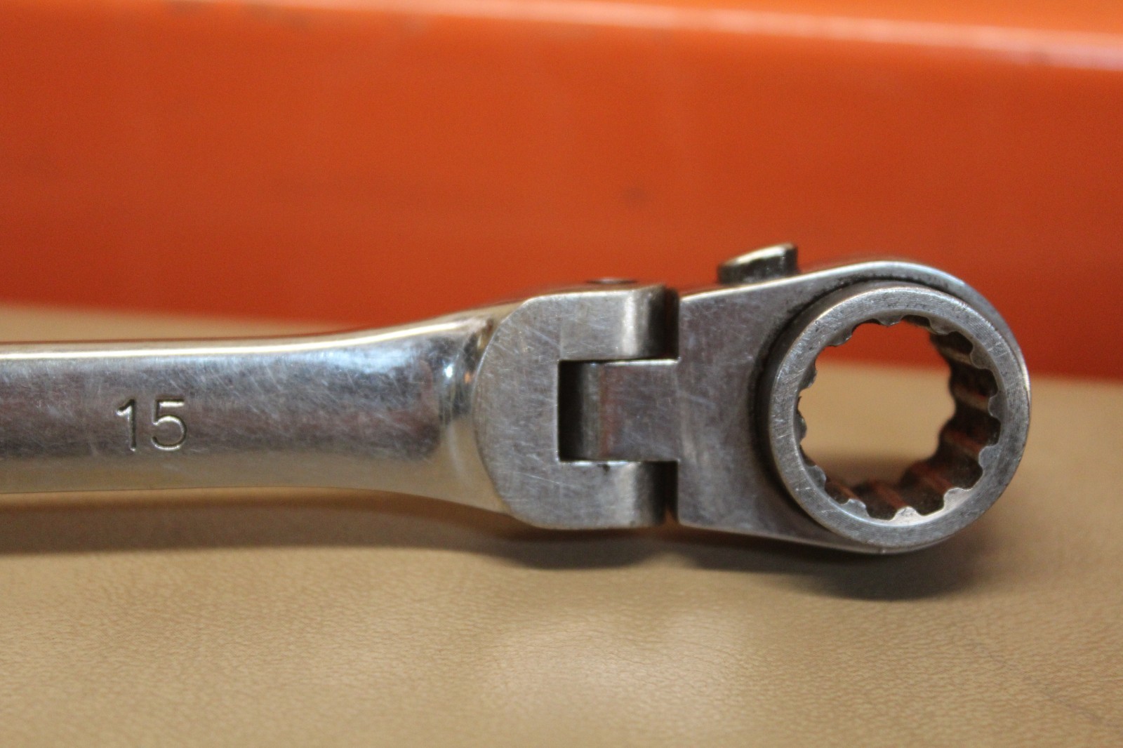 K Tool 13mm x 15mm Metric Double Box Flexible Reversible Ratcheting Wrench