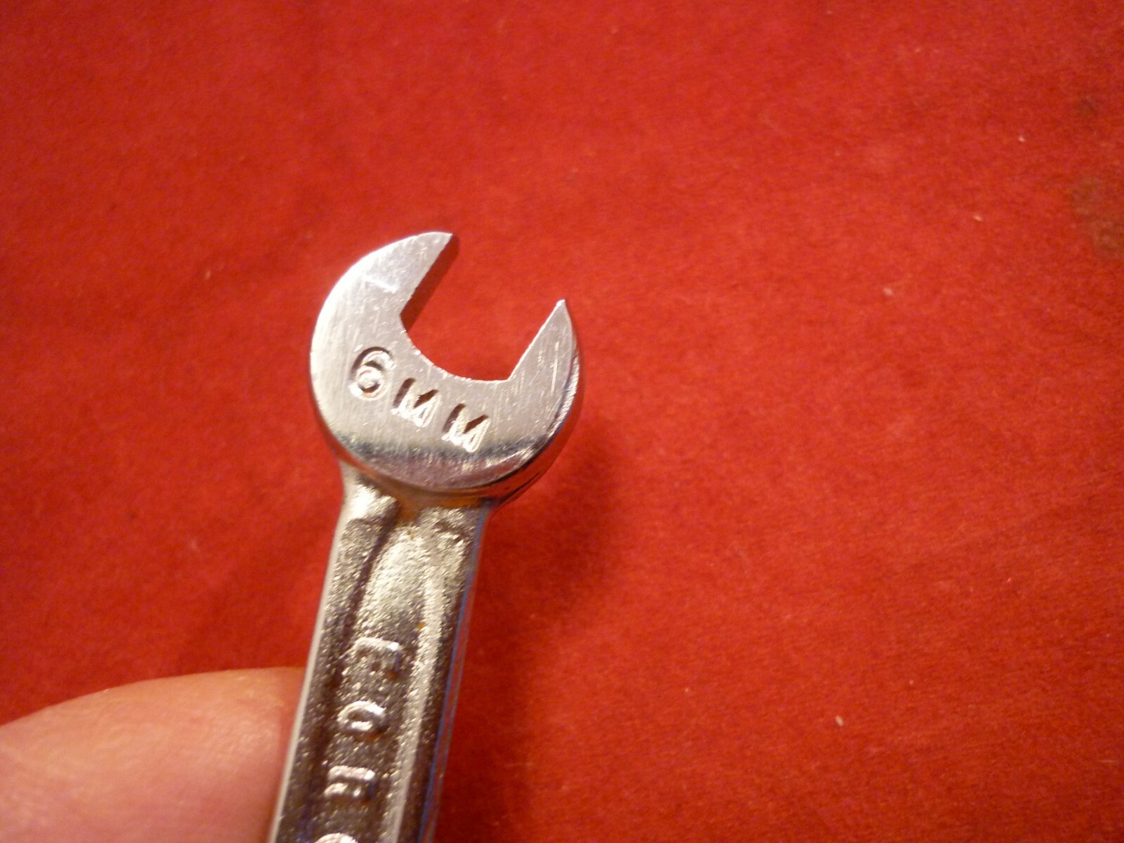 VINTAGE NOS INDESTRO OPEN END WRENCH 6MM X 7MM # 40607 USA MADE