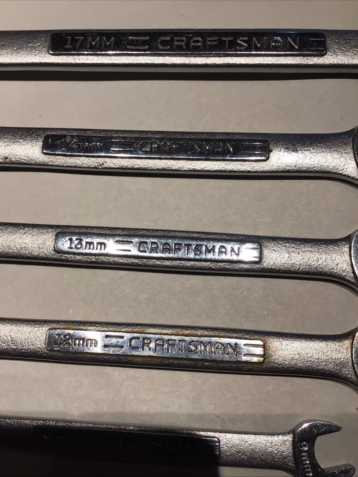 Vintage Craftsman 8 Pc Metric Wrenches 6-17 MM -vv- USA Mixed Lot Of 8