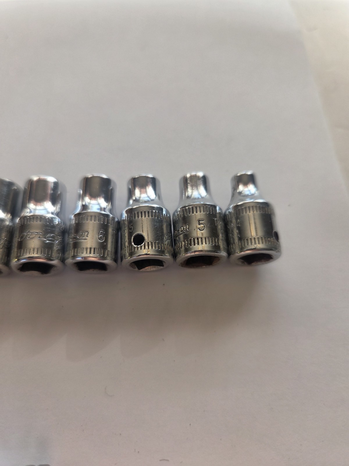Snap On 16 Piece METRIC 1/4″ Drive Shallow 6 Point Socket Set Ratchet 4 TO 16MM