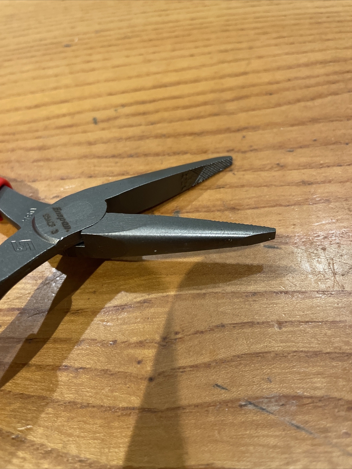 New Snap On 6 Inch 95acf Mini long Nose Plier Red