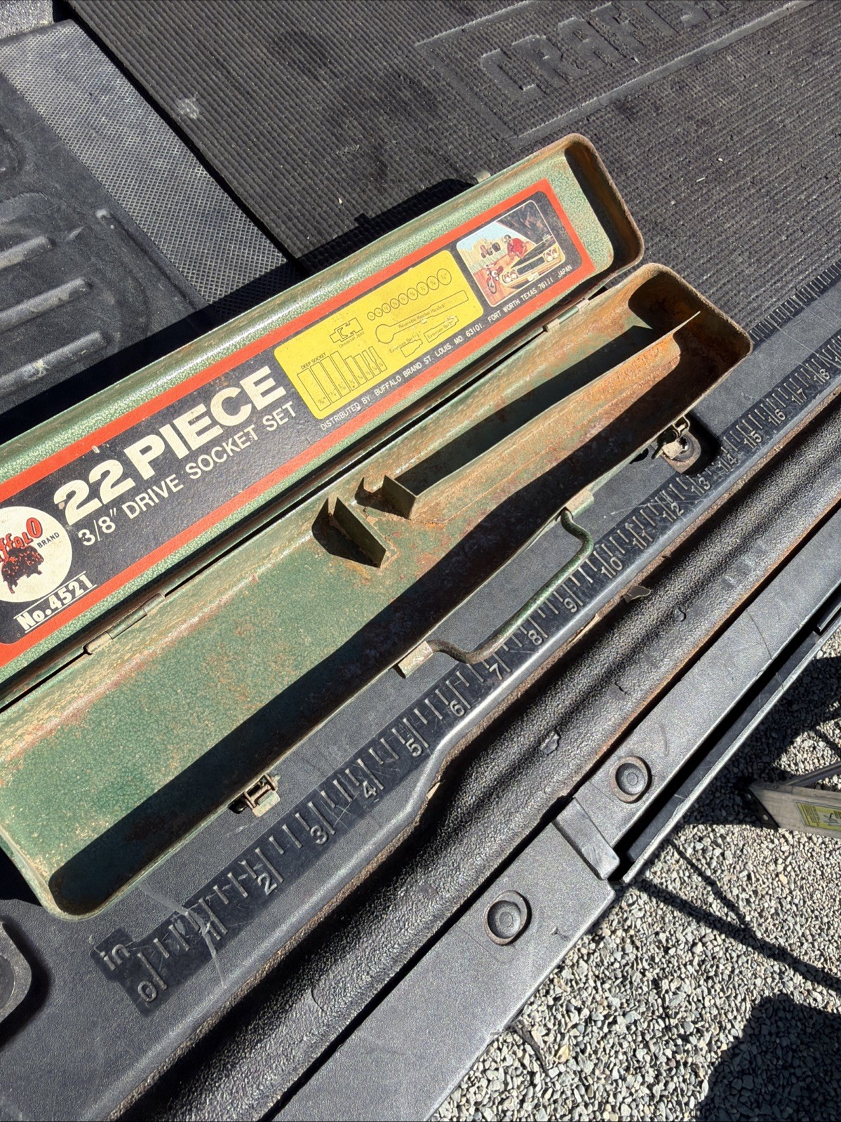Buffalo Tools USA Case Only For Socket Set 4521 22pc SAE 16” Long Japan Made