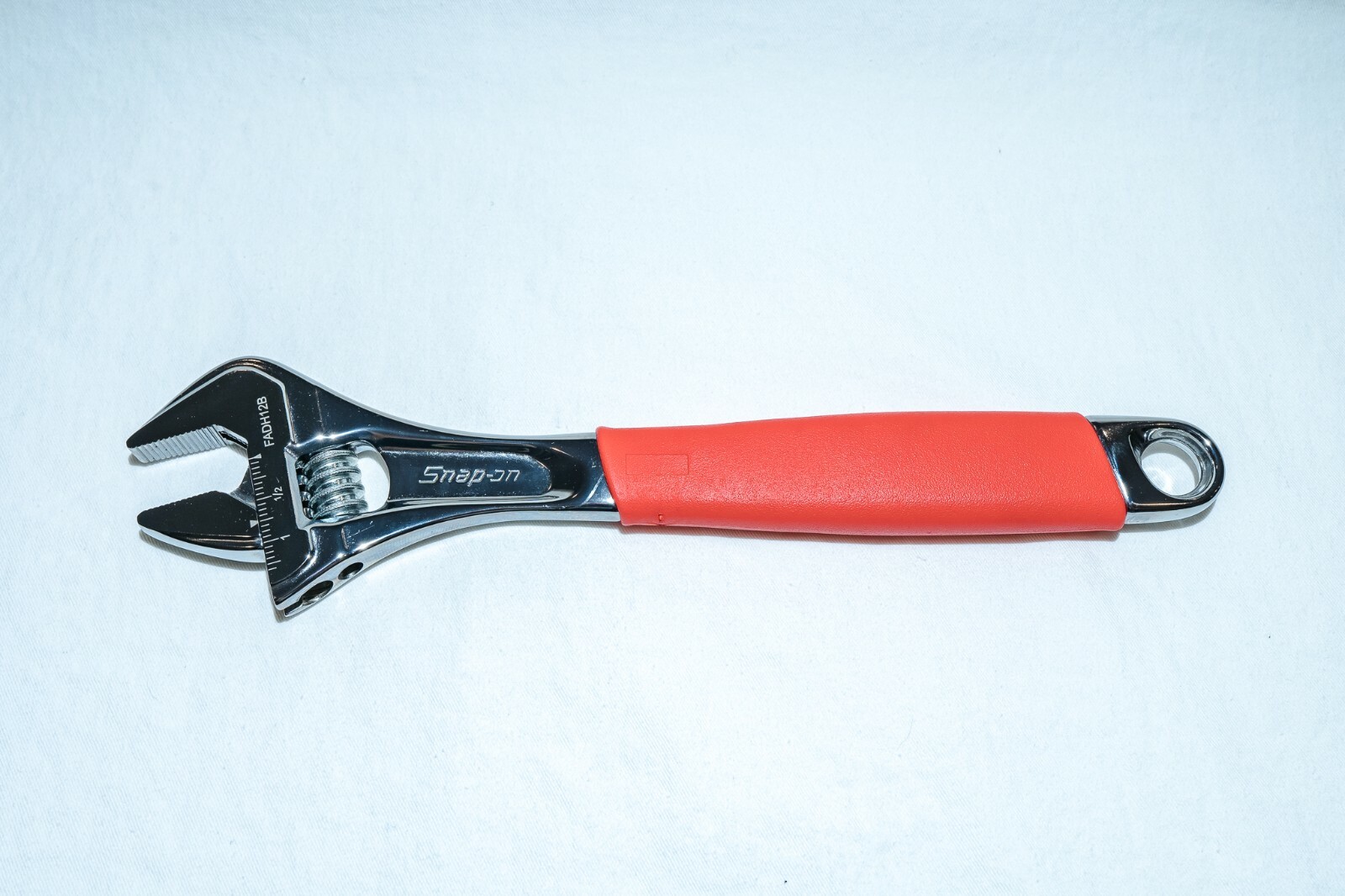 Snap-on 12″ inch Flank Drive Plus Adjustable Wrench FADH12B Red