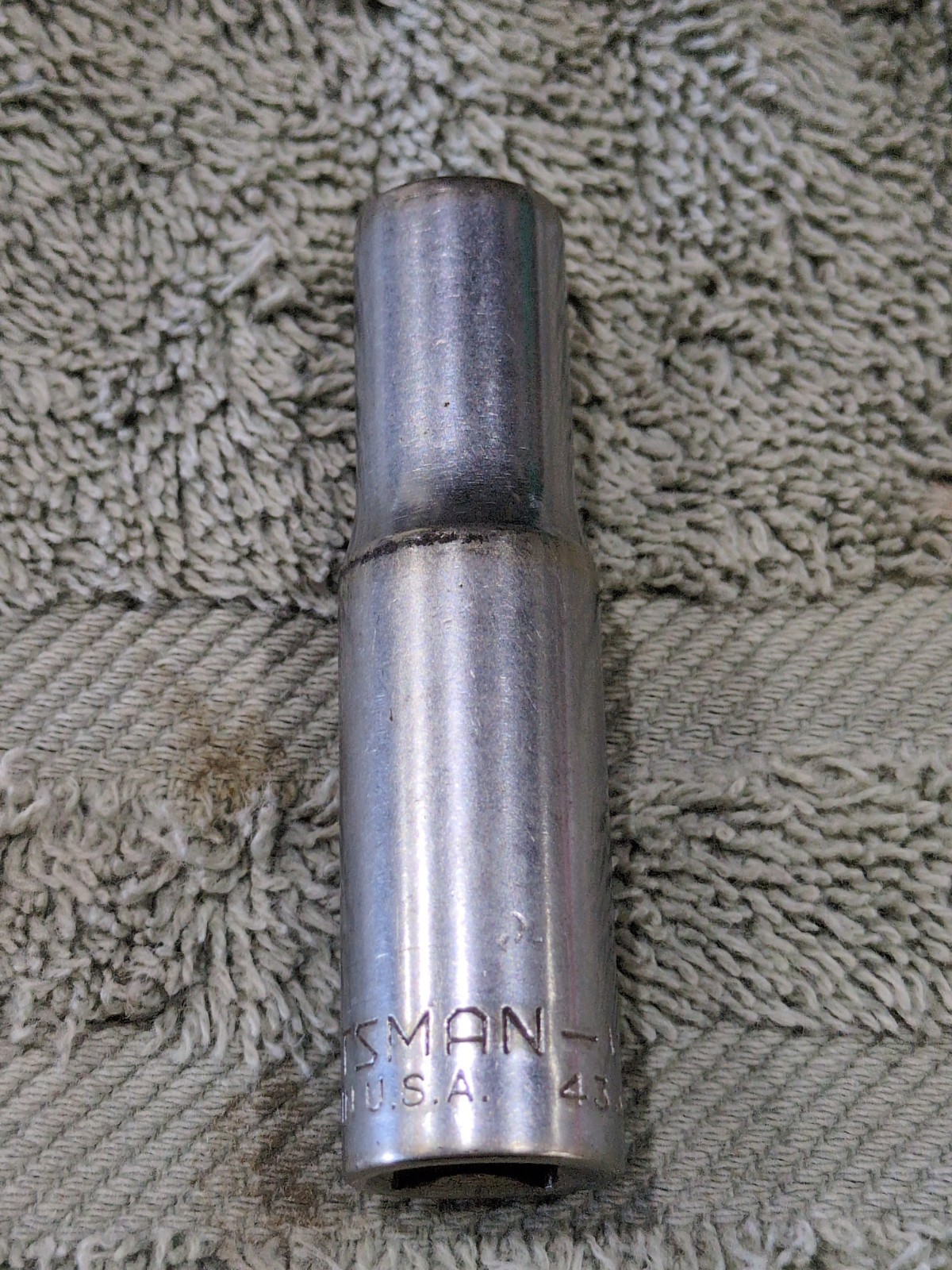 Craftsman 3/8″ 12 Point 3/8″ Drive Deep Socket -V- 43301 Made In USA