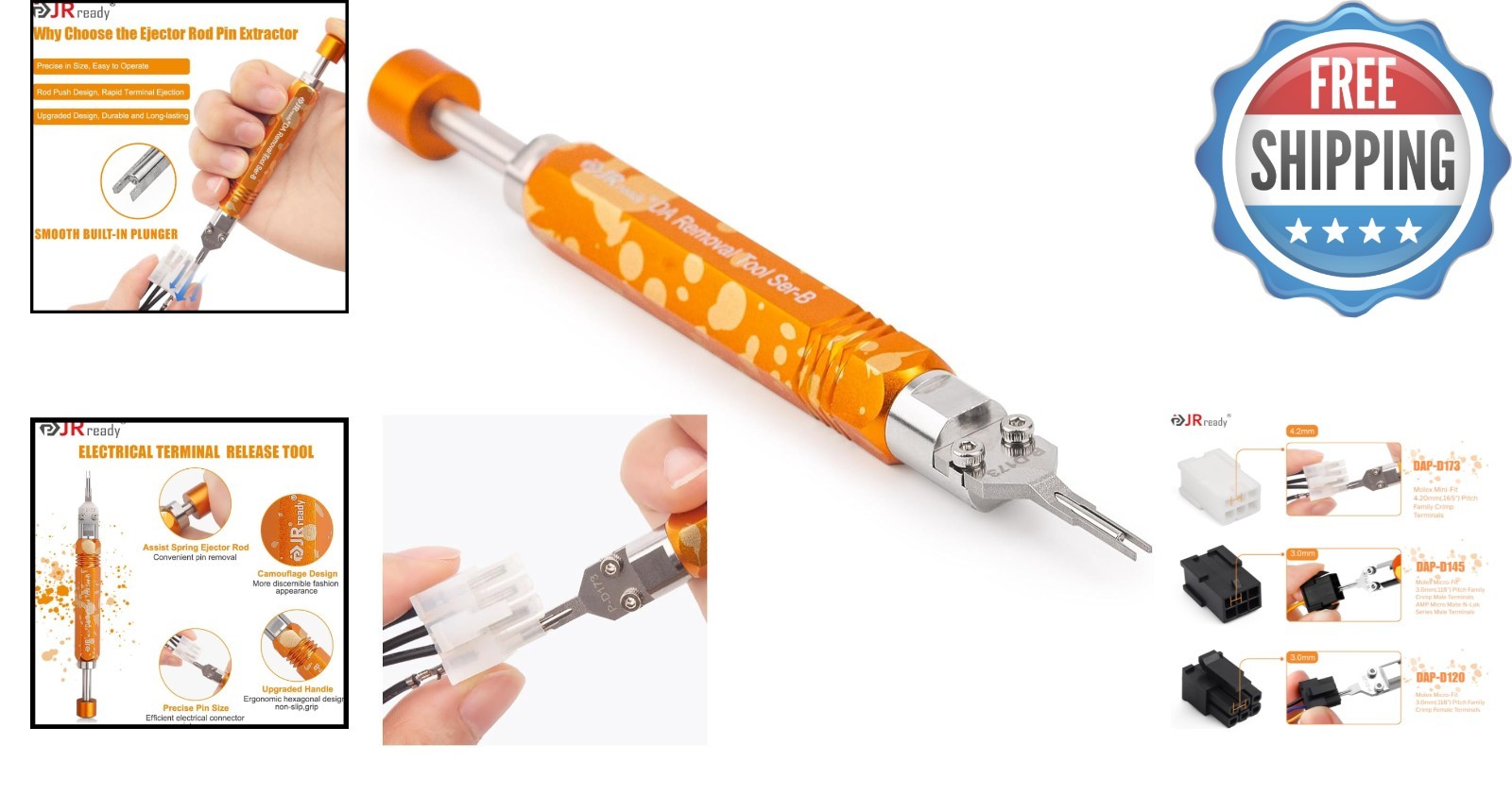 Compact Hand-Powered Molex Pin Extraction Tool for Technicians and DIY Users