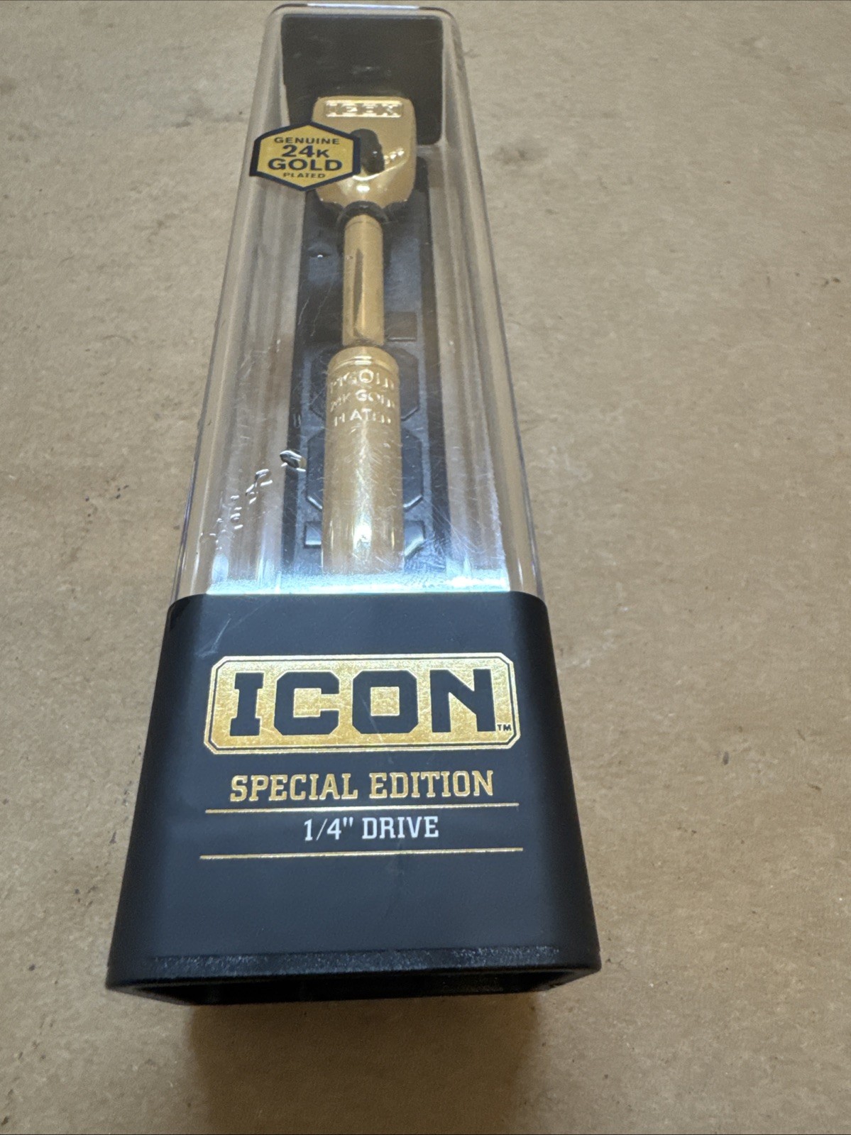 Icon 1/4″ Drive Professional Special Edition 24K Gold Plated Ratchet 59786