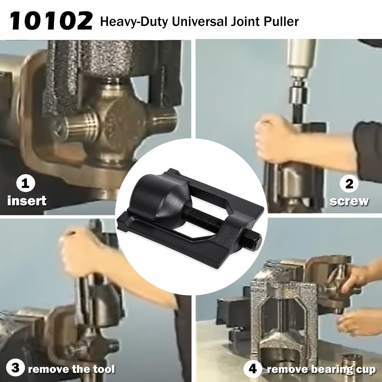 Class 6-8 Heavy Duty 10102 Universal U Joint Puller & 5192 Bearing Cup Installer