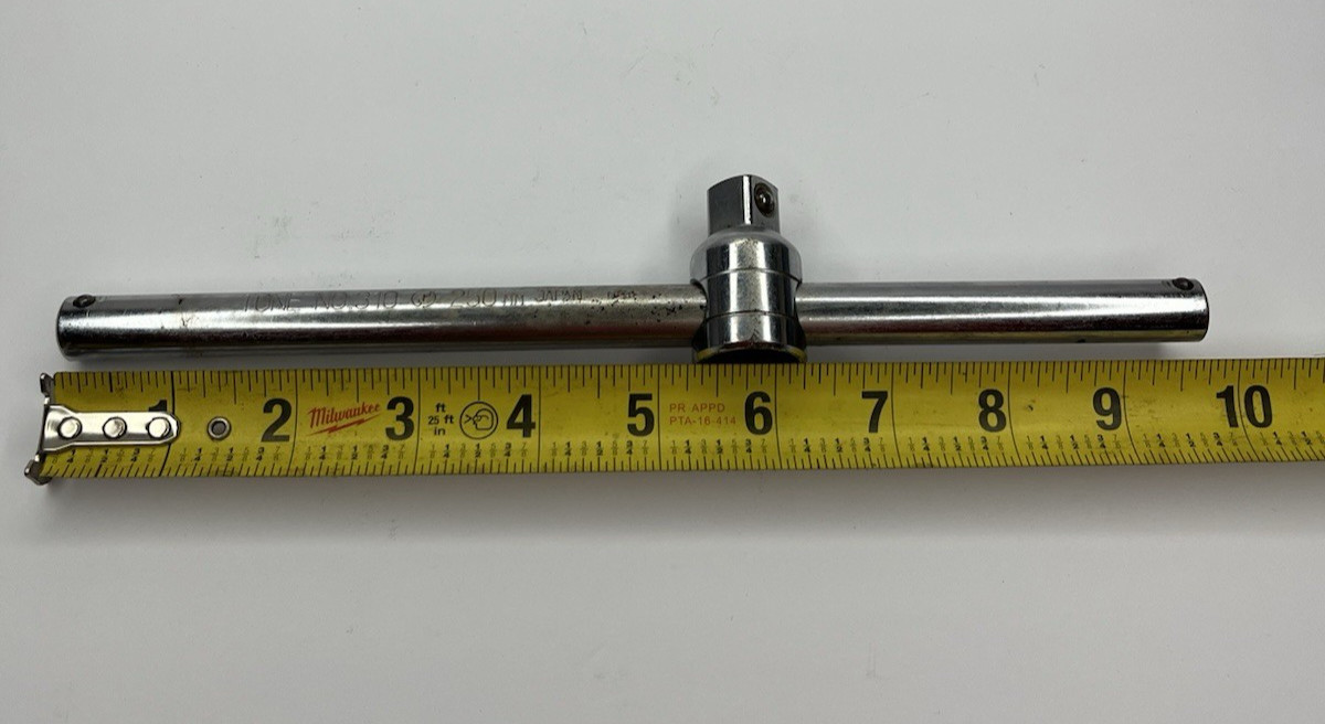 Tone Tools No.310 Sliding T-handle 1/2 drive 250mm Made in Japan