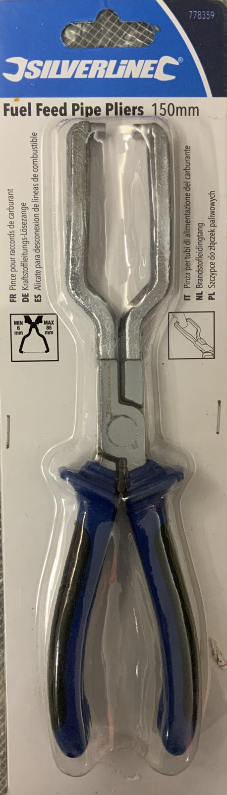 SILVERLINE FUEL FEED PIPE PLIERS 150MM, Car DIY and Professional use