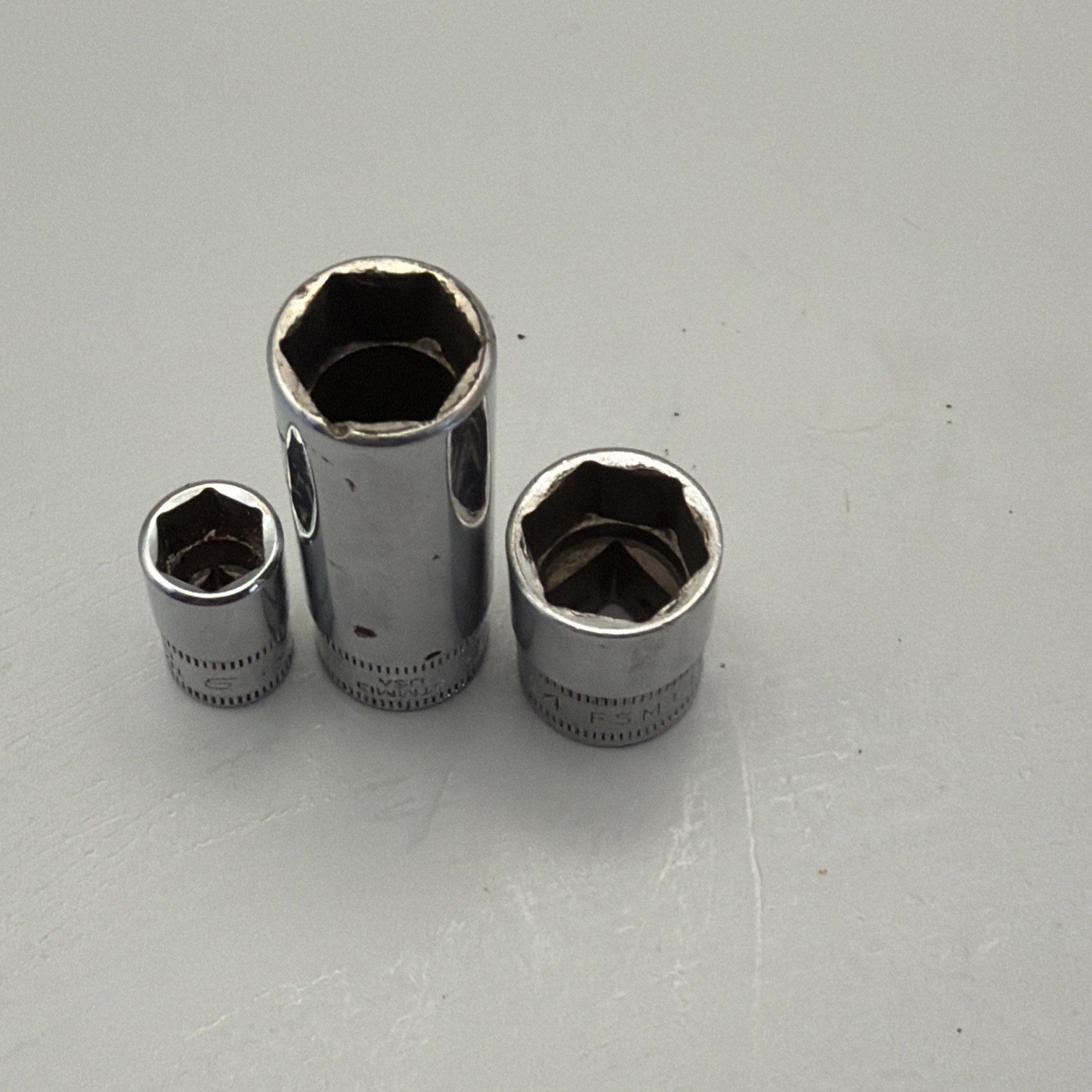 Snap On Set Of 3 Sockets Metric (TMM9, STMM13, FSM141), 6 Pt