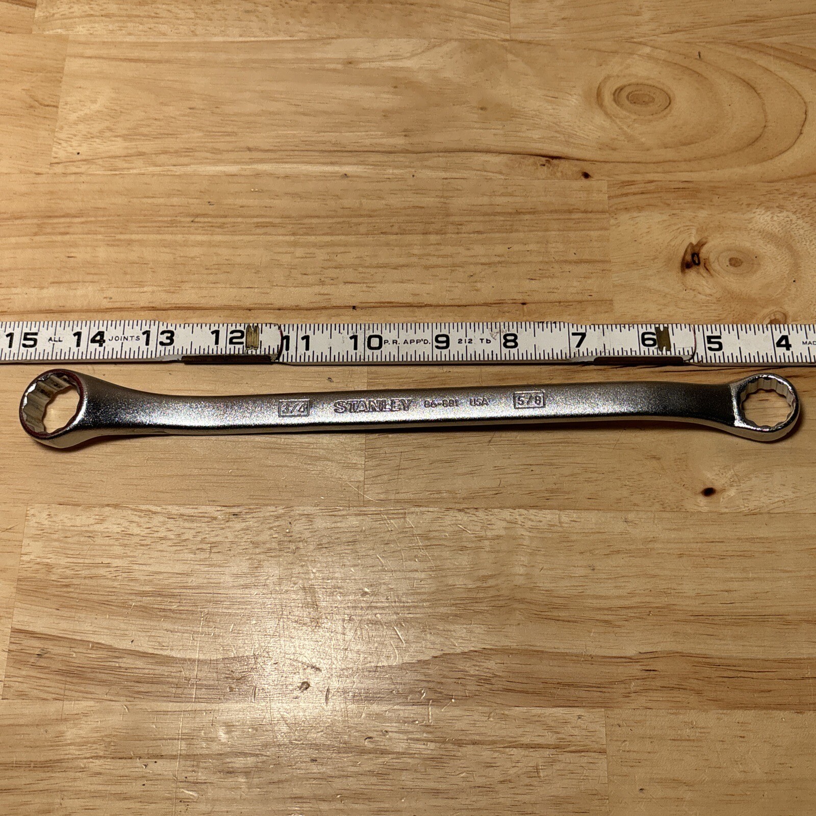 Vintage Stanley 5/8 X 3/4 Box End Wrench Made In USA 🇺🇸 Nice!