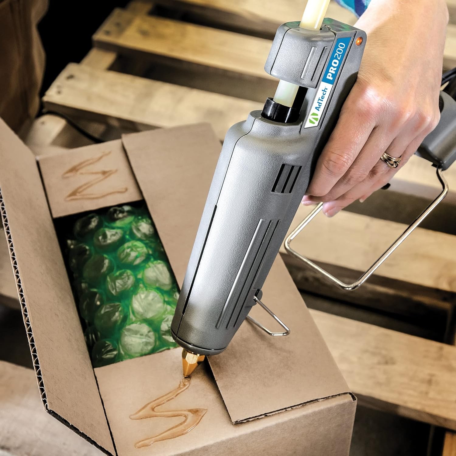 AdTech Industrial Strength Full Size High-Output Hot Melt Glue HD200, Grey