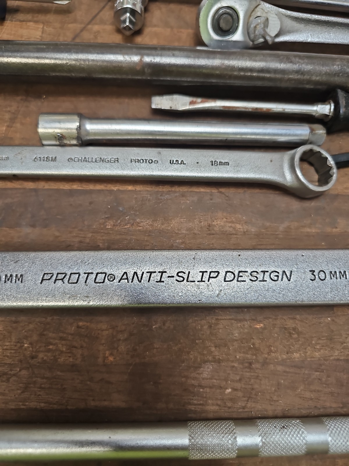 PP25- USA Mechanic tool lot- RATCHETS, WRENCHES, Etc – CRAFTSMAN, PROTO, Etc
