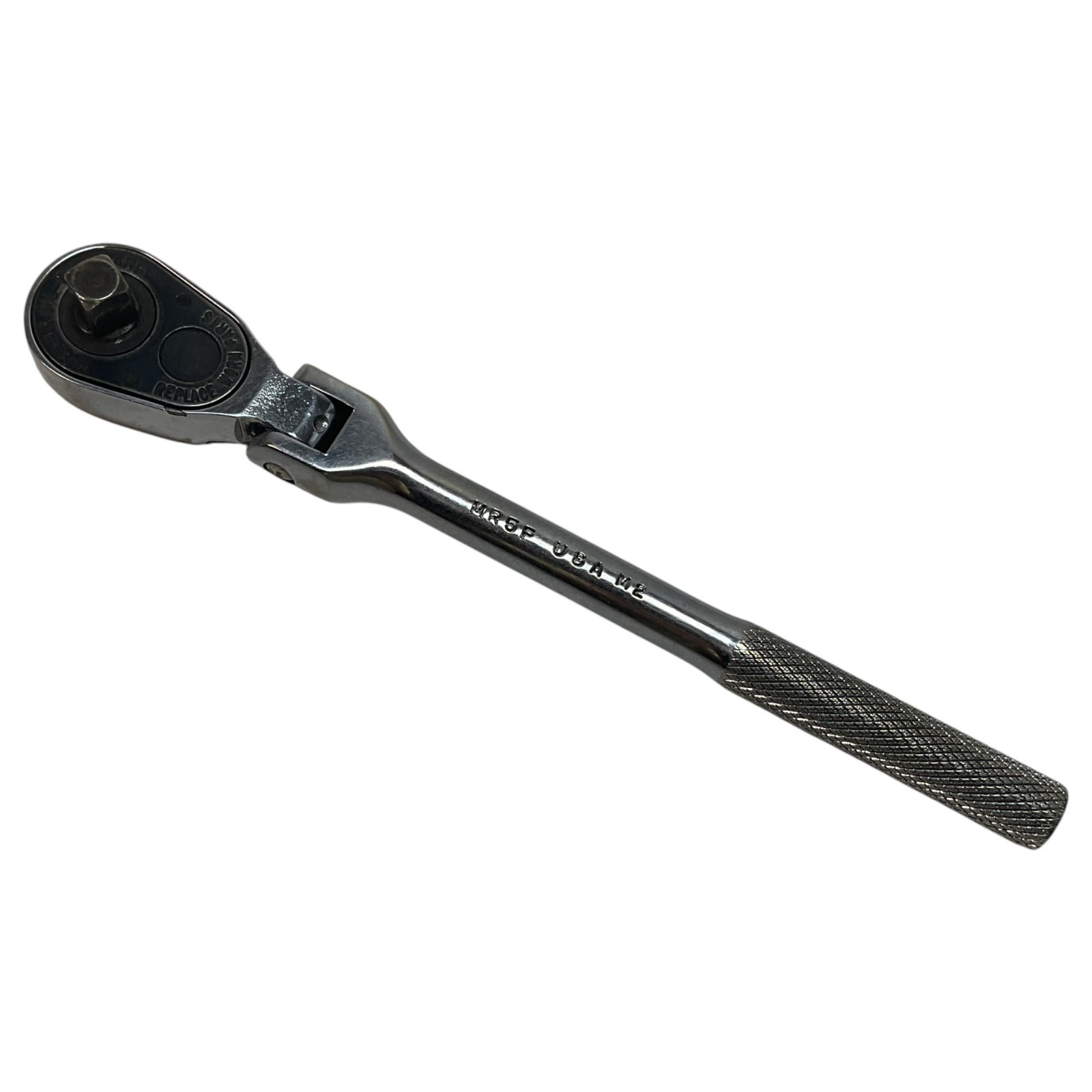 Mac Tools MR5F 1/4″ Drive Flex Head Ratchet Knurled Handle USA Tool Clean