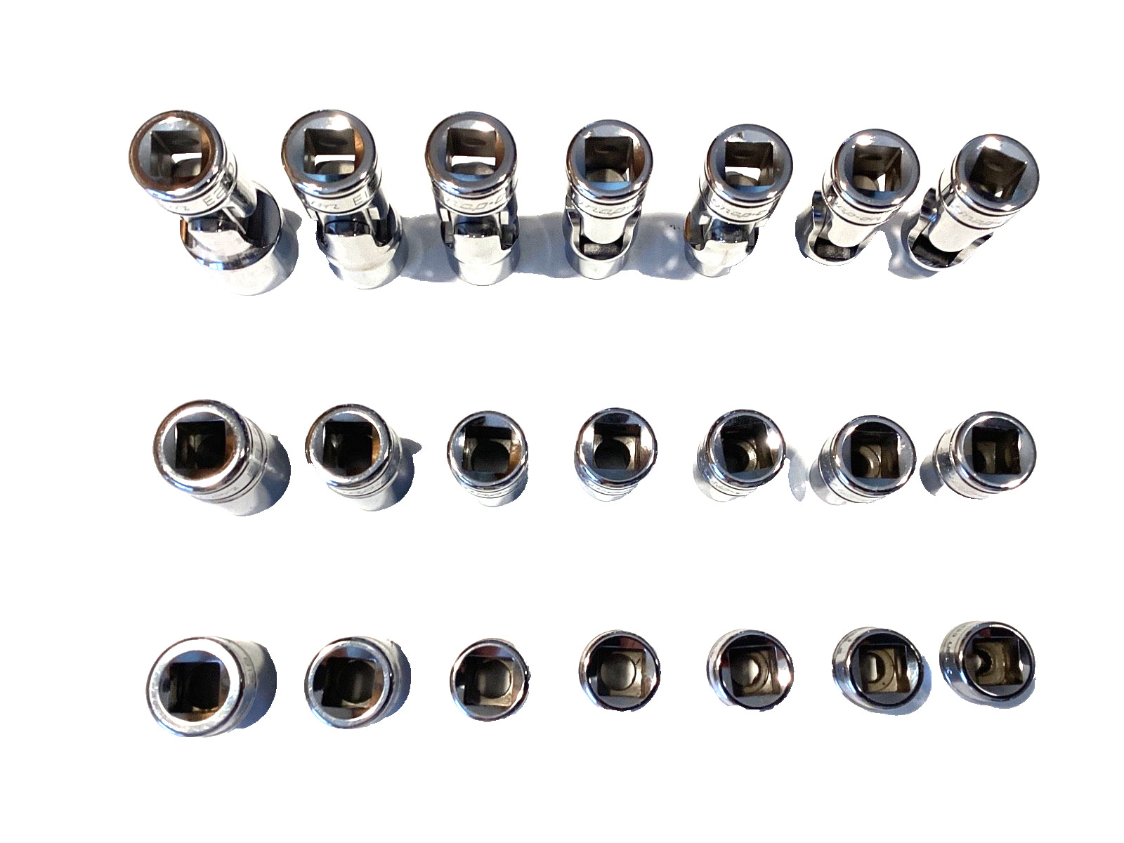 Snap On USA NEW 21 Piece 3/8” Drive Inverted Torx Master Socket Set Pro Fit Foam