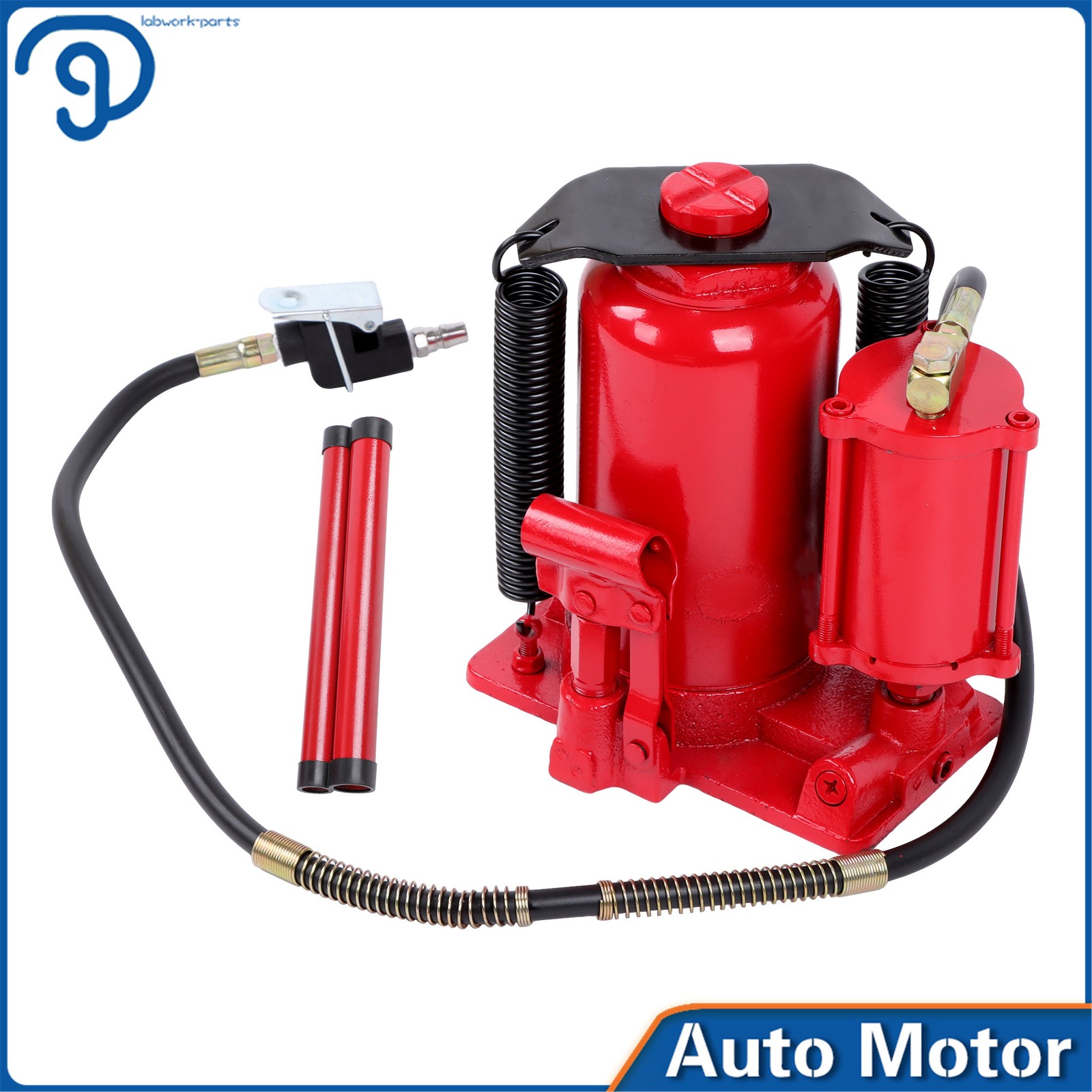 Air Hydraulic Bottle Jack 20 Ton/40,000 Lbs Welded Low Profile Pneumatic
