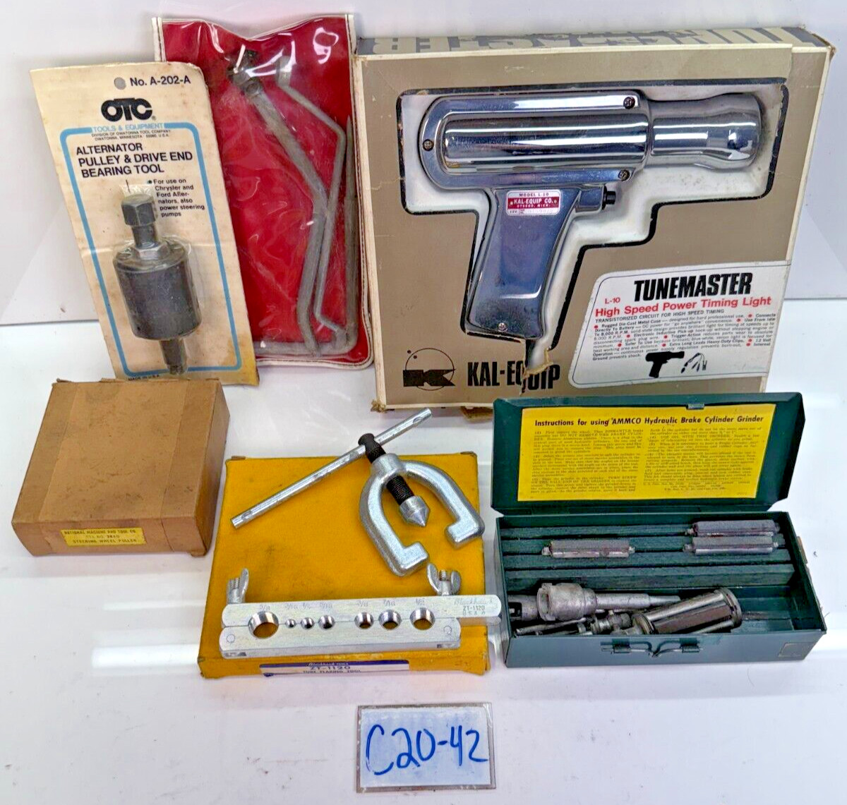 Vintage Automotive TOOL LOT AMMCO BLACKHAWK/ TUNEMASTER / OTC / NATION MACHINE