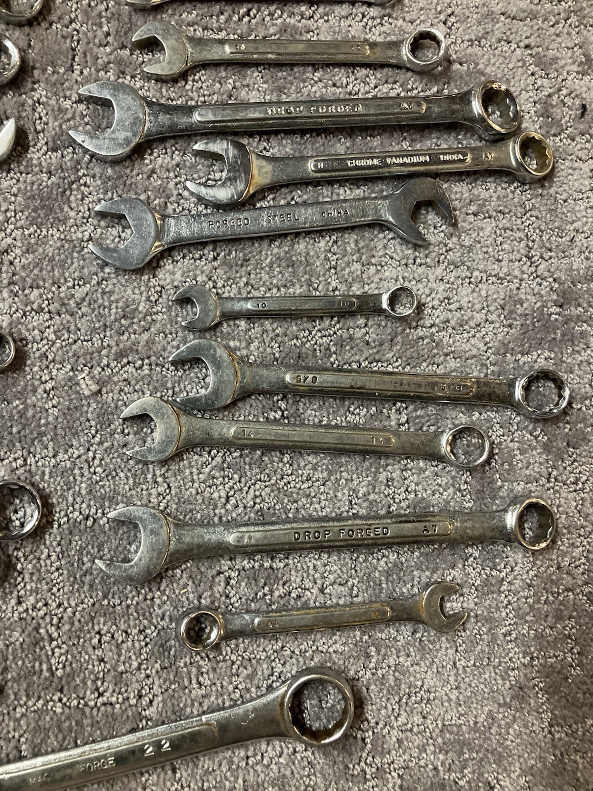 Mixed Lot of (25) of Assorted Wrenches Various Sizes (a)