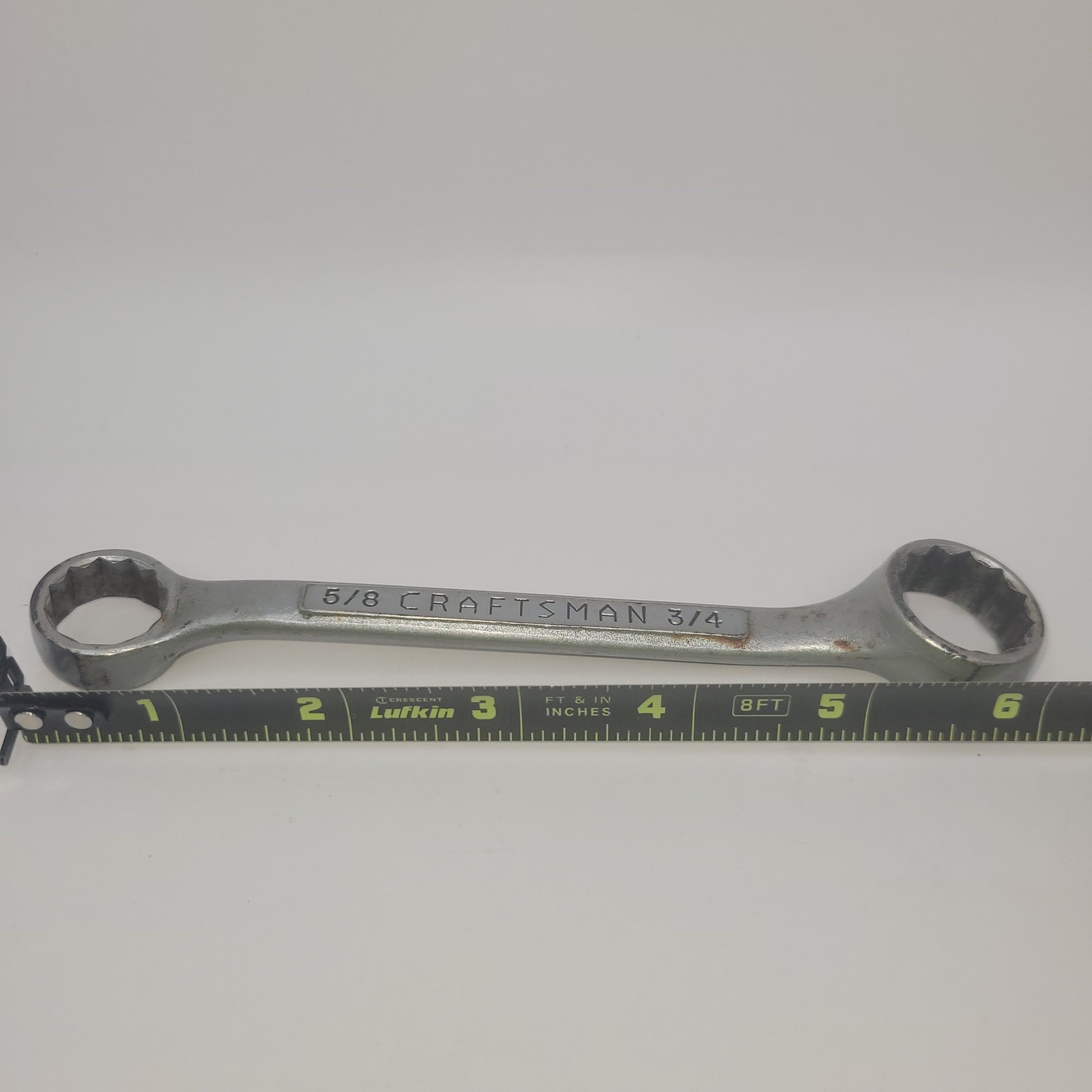 Craftsman 12pt 5/8” X 3/4” wrench 6” long USA –V-