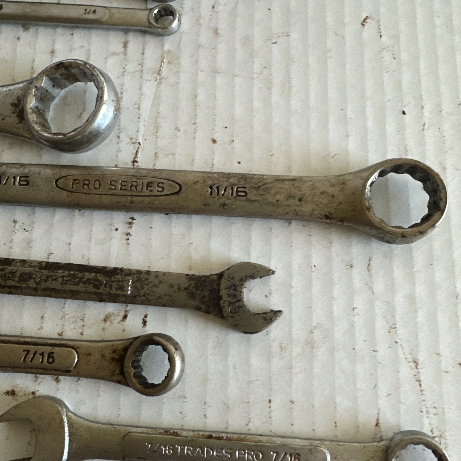 24 combination wrenches standard OPEN / BOXED ends DOUBLES Tatools Durabuilt vgc