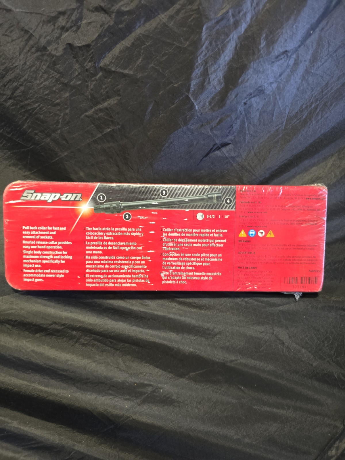 Snap-on 303IMXL 3-pc 1/2″ Drive Locking Impact Extension Set