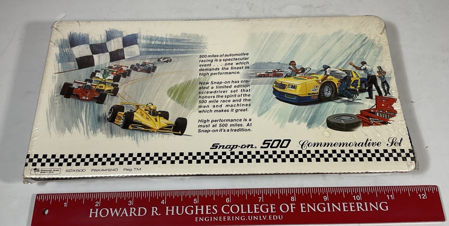 Snap On Indy 500 Limited Edition Screwdriver Set Pearl White SEALED