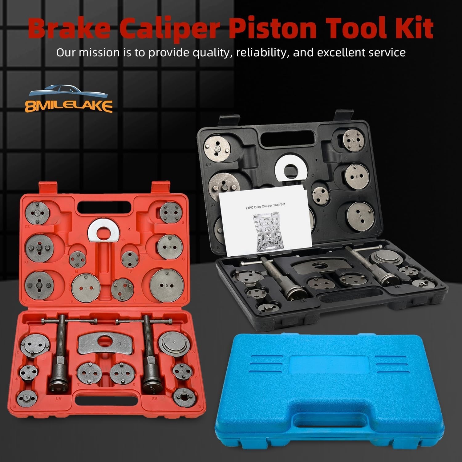 24 pcs Brake Caliper Tool Set and Wind Back Tools Kit Car Truck Break Disc Set