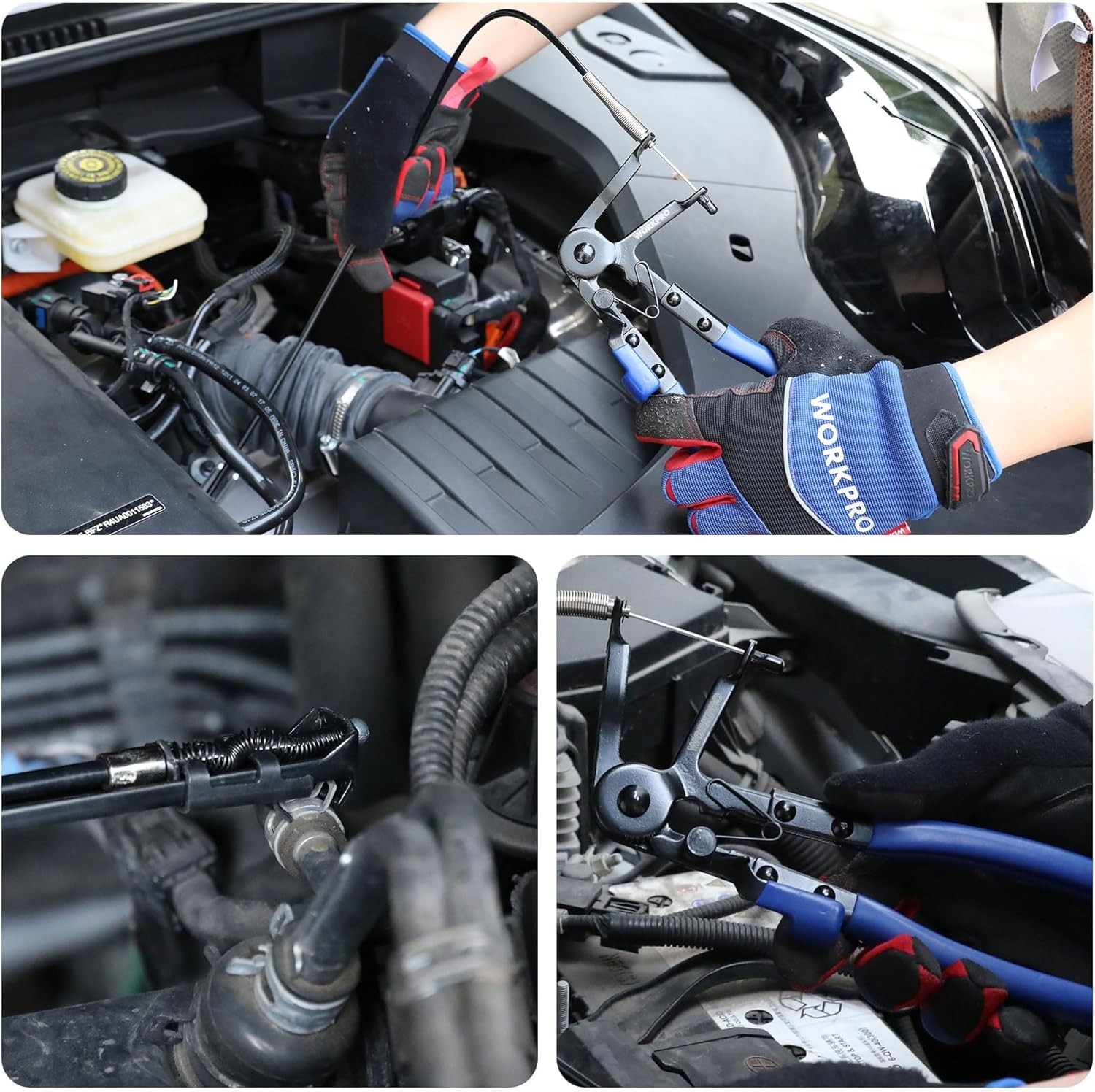 WORKPRO 27″ Flexible Hose Clamp Pliers Automotive Spring Clamp Removal Tool